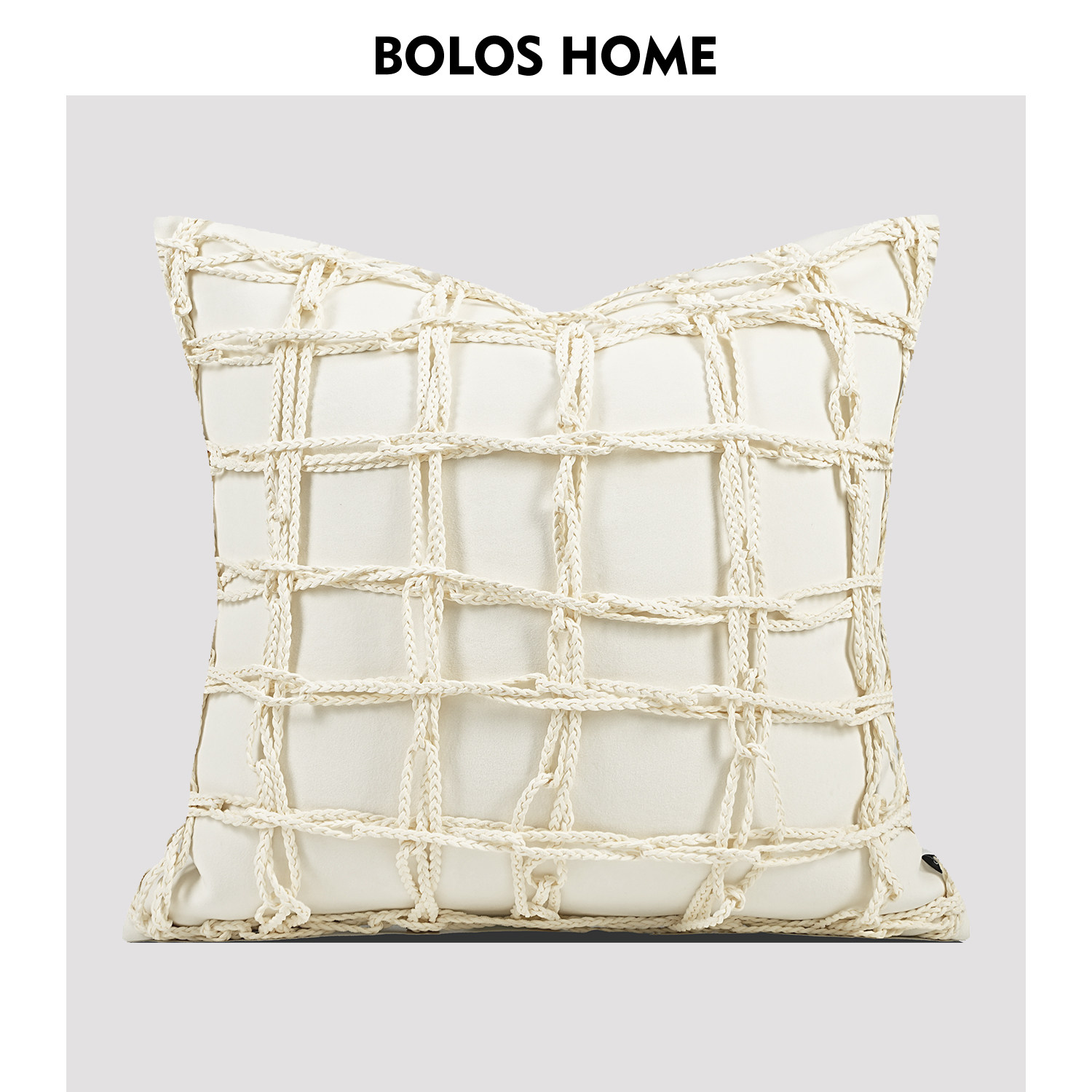 BOLOS HOME高端沙发抱枕客厅轻奢高级感靠枕奶油风腰枕床上靠背垫