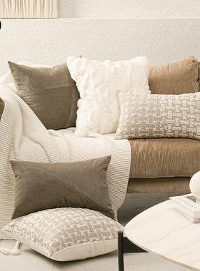 柏洛斯Concise style白色针织流苏轻奢样板房床上用品床尾毯搭巾