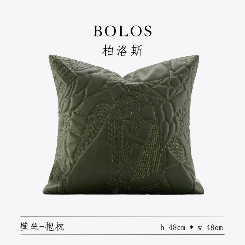 柏洛斯Clover〖绿瑾〗轻奢高级绿色PU皮沙发靠垫腰枕高端床头靠枕,居家布艺,靠垫/抱枕,淘宝优惠券,粉丝福利购,淘宝优惠卷