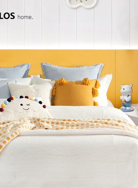 柏洛斯amusement park『云朵乐园』高端黄色高级感儿童房床品套件