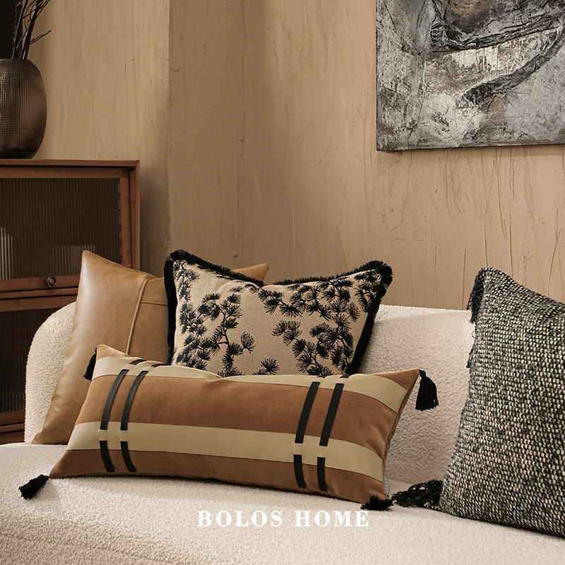 柏洛斯Silent wind时暮系列轻奢客厅沙发背靠腰垫抱枕组合高级感,居家布艺,腰靠垫,淘宝优惠券,粉丝福利购,淘宝优惠卷