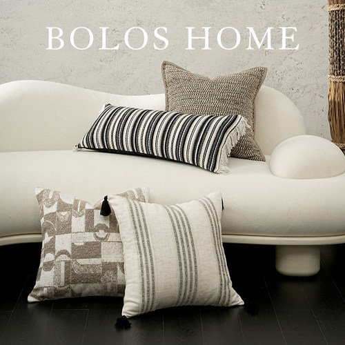 柏洛斯腰靠抱枕羽丝绒客厅沙发