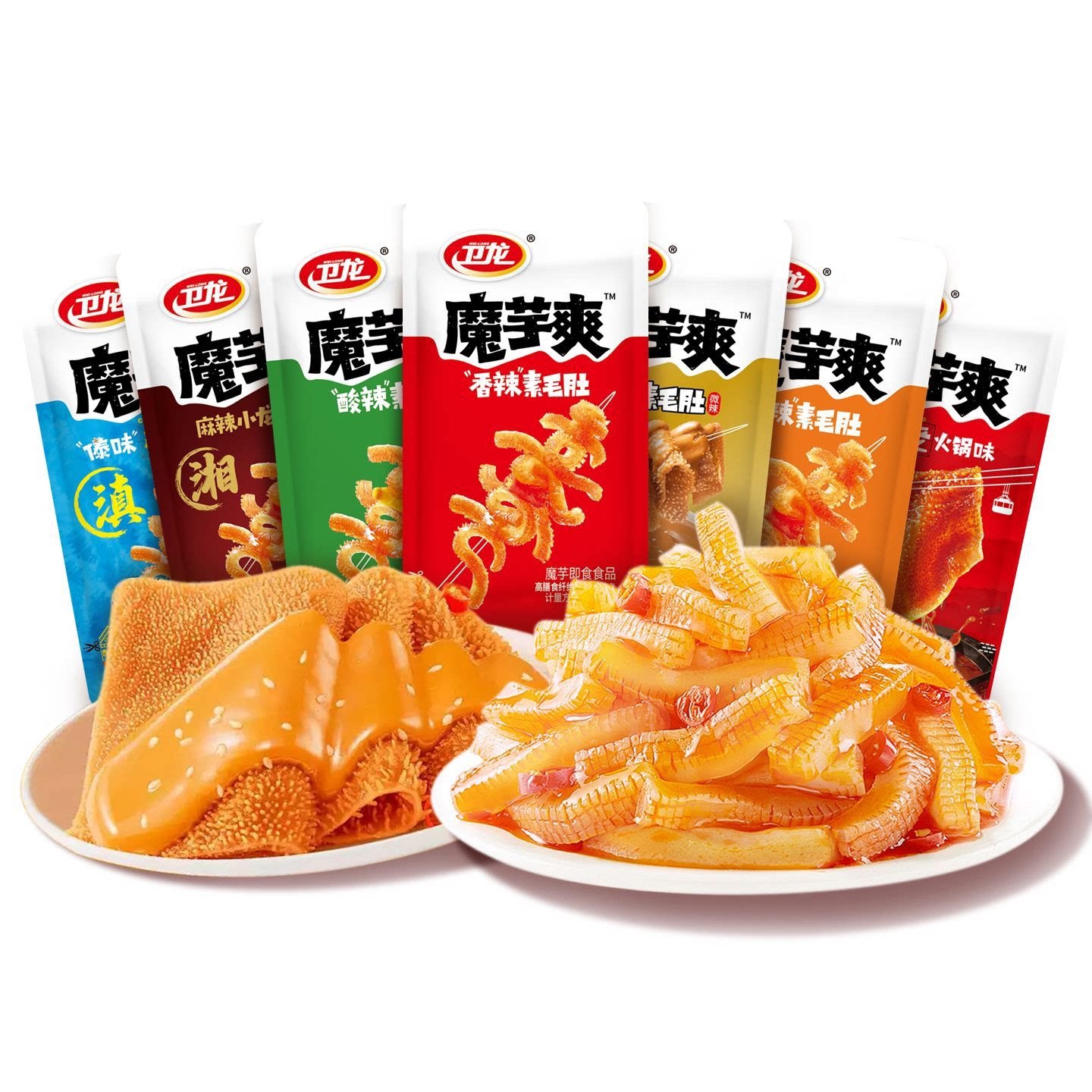 卫龙魔芋爽约18g香辣麻辣散装