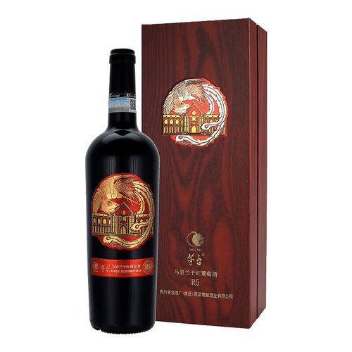 茅台葡萄酒红酒 凤凰庄园马瑟兰R5 干红葡萄酒750ml*1瓶装