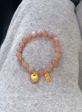 黄金小胖福手链金坨坨足金999福牌手串 送女友老婆七夕情人节礼物