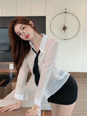 2026夏季微透薄款设计感衬衫女装