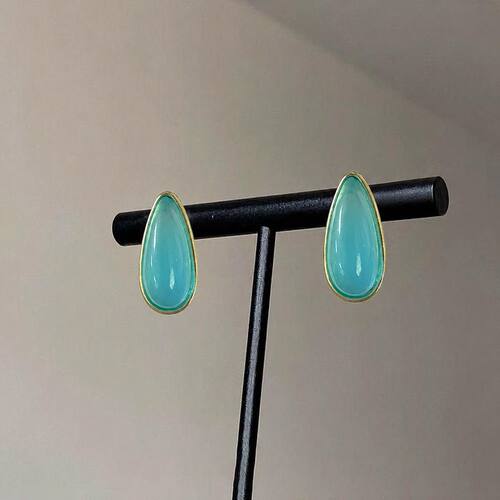 【蓝眼泪】清透感小众蓝色水滴耳环显白高级感独特时尚耳钉耳饰女