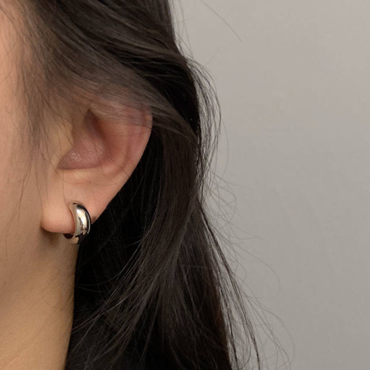 冷淡风耳圈耳环女气质高级感蚊香盘耳夹无耳洞耳饰简约2023年新款