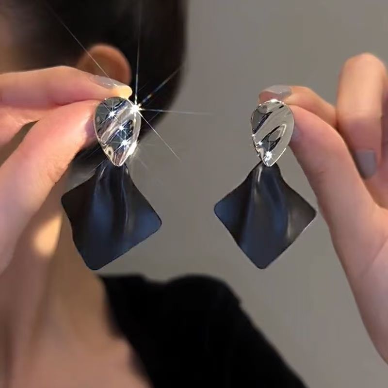 菱形耳环高级感网红爆款耳钉