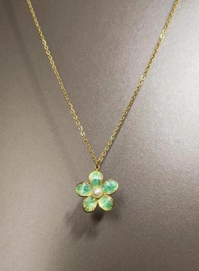 Vintage古着 Pearl cherry blossoms项链