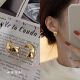 合金耳饰 ins 冷淡风潮宋慧乔同款 简约小众设计金属个性 耳钉2024款