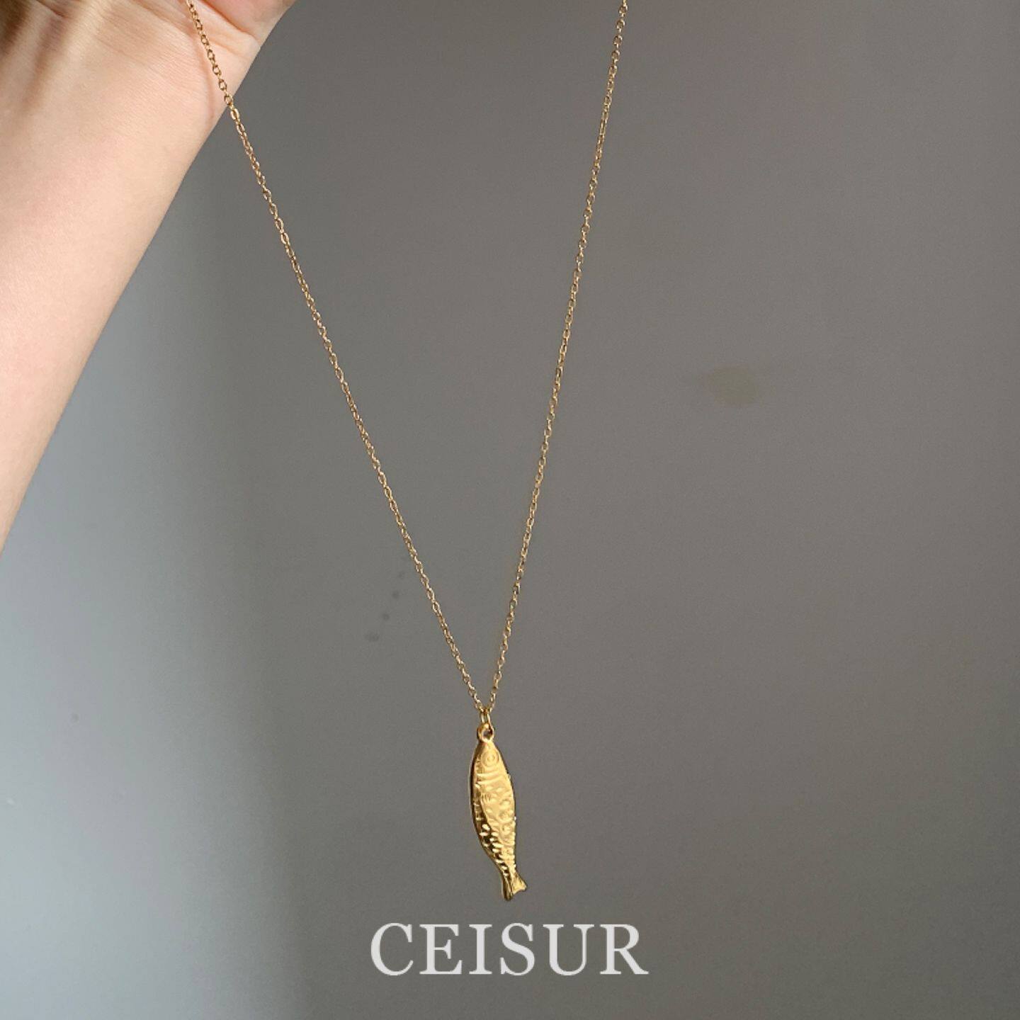 可爱金色小鱼项链轻奢高级感锁骨链时尚个性百搭简约气质毛衣链女,饰品/流行首饰/时尚饰品新,项链,淘宝优惠券,粉丝福利购,淘宝优惠卷