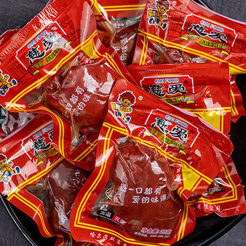 新卤休闲风味卤味休闲乡巴佬鸡肝零食真空五香即食零食零食整箱
