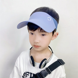 儿童空顶帽夏季男孩防紫外线大檐遮阳无痕运动防晒帽女宝宝太阳帽