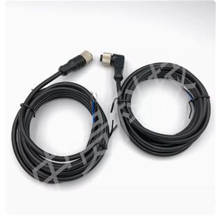 连接器2芯3芯插头线4 8孔直弯航空插头 接近光电开关传感器M12