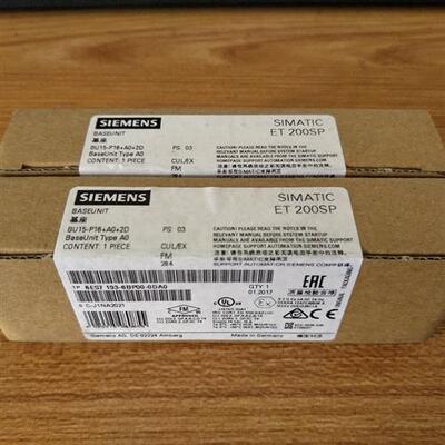 1P6ES7 193-6BPOO-ODAO ET200SP基座端子底座 6ES7193-6BP00-0DA0