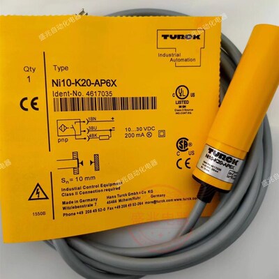 实拍电感式传感器NI10-K20-AP6X NI10-K20-AN6X接近开关质保一年