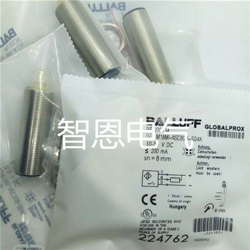 全新巴鲁夫感应接近开关BES004N BESM12MG-PSC80F-S04G传感器
