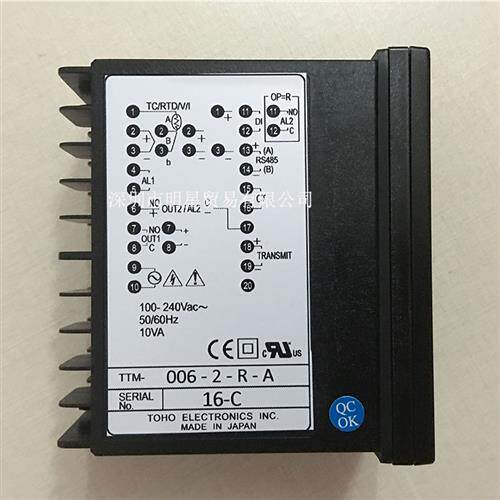 日本TOHO温控器TTM-006-2-R-A 正品原装全新假一罚十