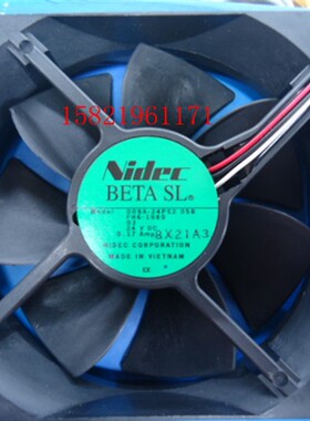 全新原装美国NIDEC风机92X25 D09A-24PS2 05B 24V 0.17A 3线