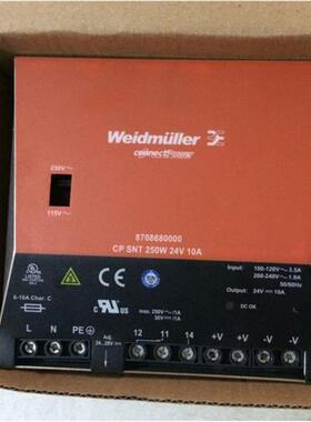 魏德米勒开关电源CPSNT250W24V10A 8708680000