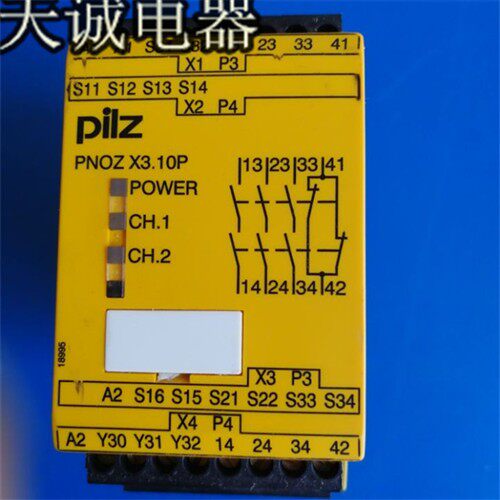 安全继电器 PNOZ X3.10P 24VAC/DC 3n/o 1n/c 1so 7773