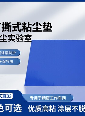 粘尘垫防尘可撕式无尘车间蓝色白