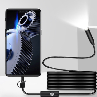 手机内窥镜高清无线摄像头汽车维修探头下水道疏通内窥镜管道探头