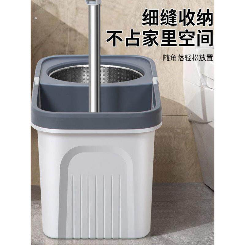 家用拖把桶旋转拖把桶双驱动拖把好神不锈钢拖把杆手压地板拖把烘