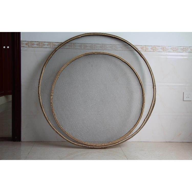 竹编有孔米筛不锈钢丝竹筛不锈钢网筛粉末筛漏筛细孔筛子竹编簸箕,特色手工艺,竹编/竹雕,淘宝优惠券,粉丝福利购,淘宝优惠卷