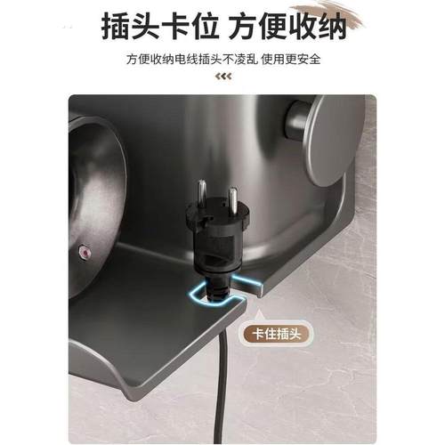 家用吹风机置物架浴室免打孔吹风机架卫生间收纳架壁挂式收纳架子