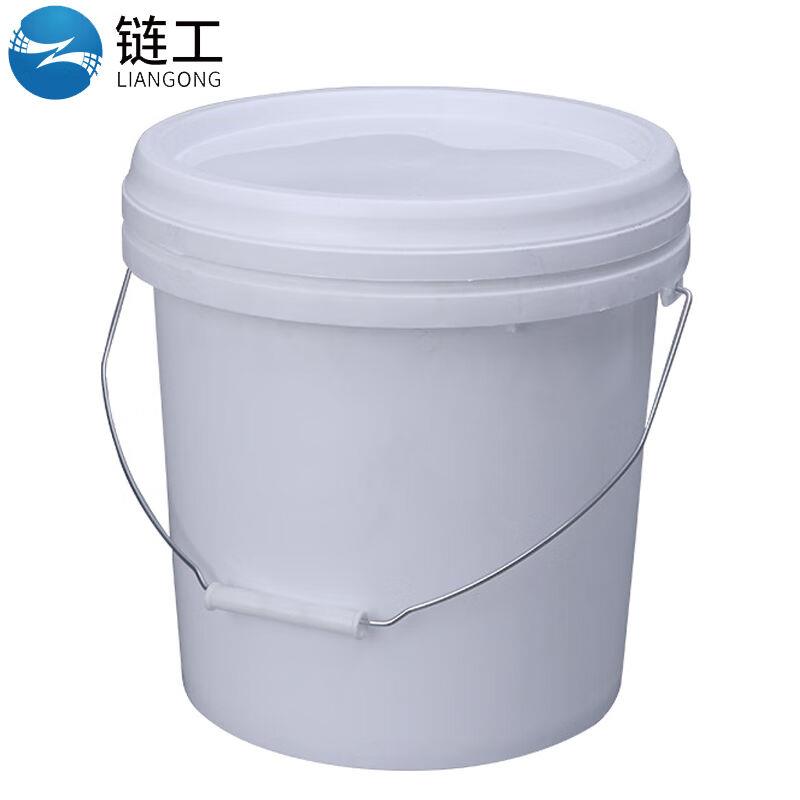 链工圆形塑料桶手提分装桶密封防水材料储水收纳水桶油桶25L口径3