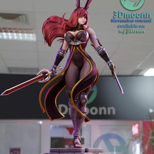 妖精 尾巴艾尔莎史卡雷特3d打印模型文件STL数据文件24H自动发货