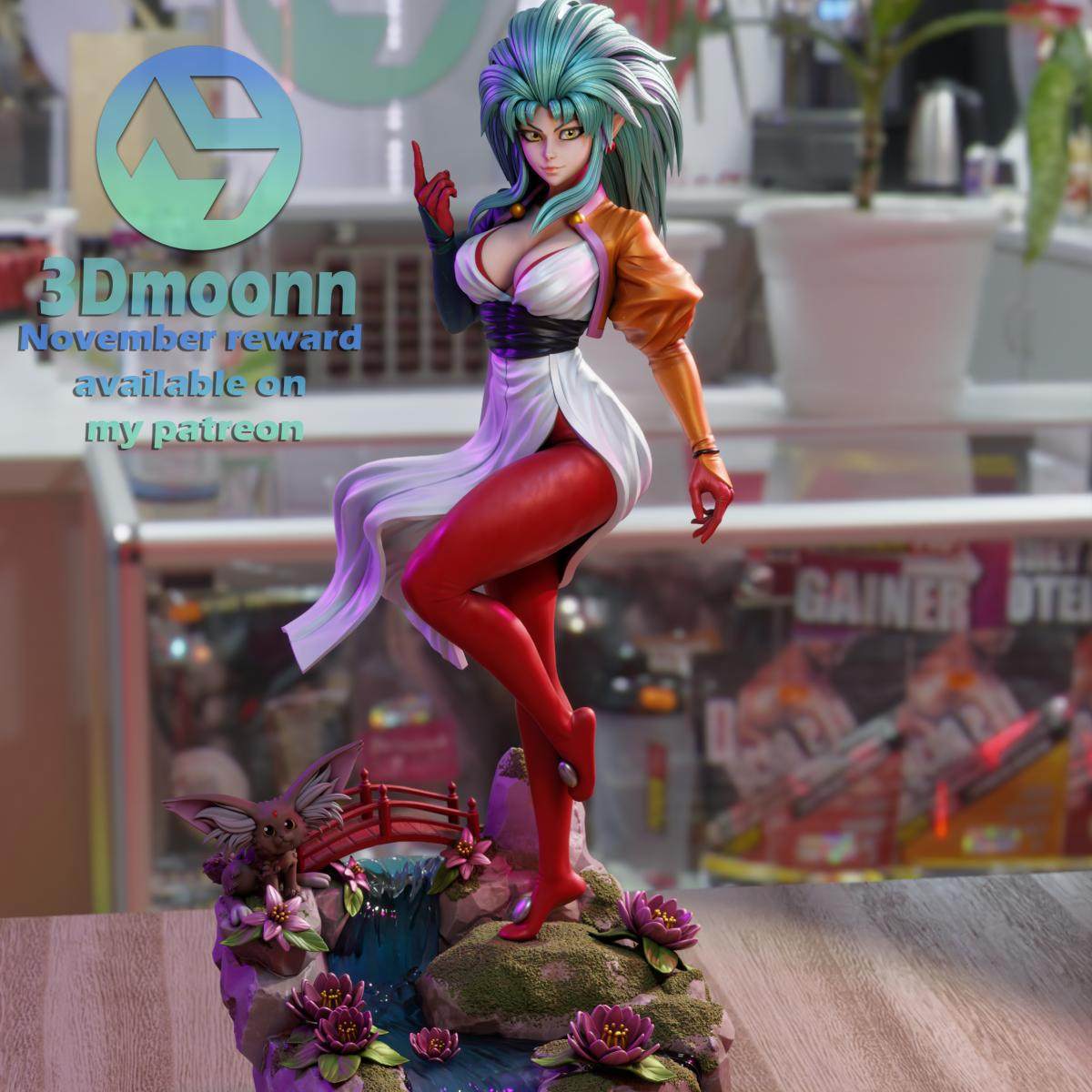 天地无用白眉魉呼3d打印模型文件STL文件高精素材已分件AZERAMA版