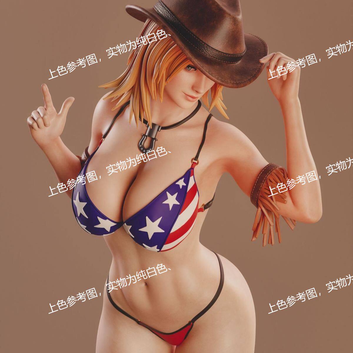 性感比基尼印花手办泳装