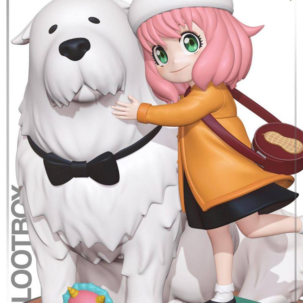 独家gk白模间谍过家家 阿妮亚3d打印模型白模上色练习高颜值