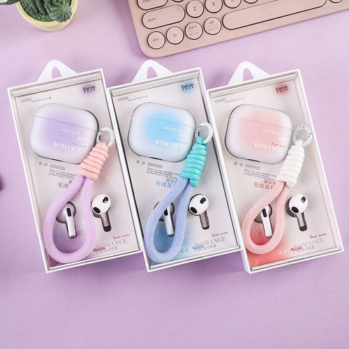 Earsir耳朵先生蓝牙耳机简约风格渐变可爱女生半入耳苹果安卓通用