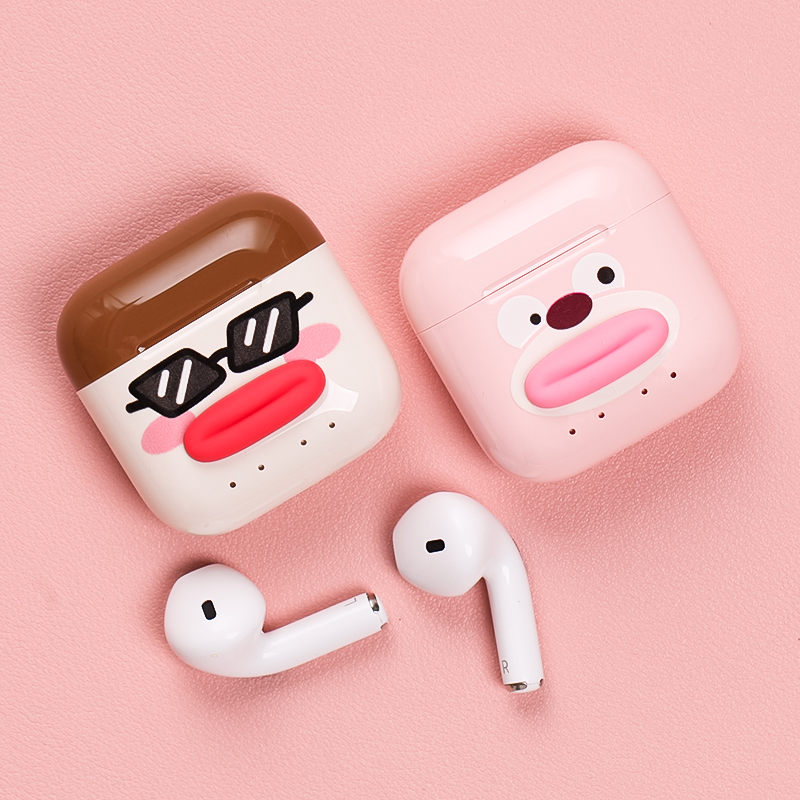 earsir无线蓝牙耳机卡通香肠嘴小黄鸭可爱情侣款学生音乐游戏耳机