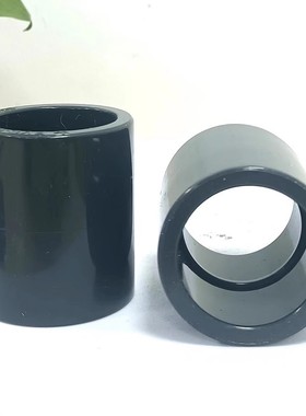 【高品质】工程深灰色 UPVC材质塑料直通两通二通直接头 管箍连接