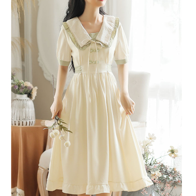 夏天森系超仙女仙气连衣裙女装夏