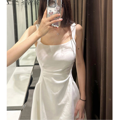 法式气质高级感小个子白色内搭打