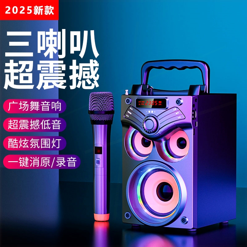 家用户外广场舞便携式收款码播放