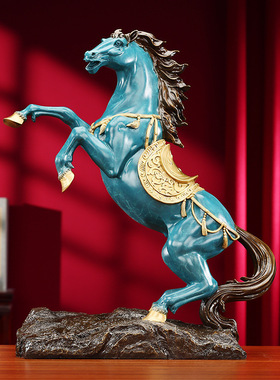 铜欣祥彩铜一马当先马摆件家居装饰品办公室工艺品开业礼品摆件