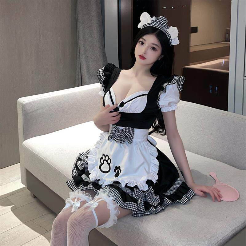女仆装cos可爱女佣猫咪大码少女lolita连衣裙洛丽塔cosplay服装