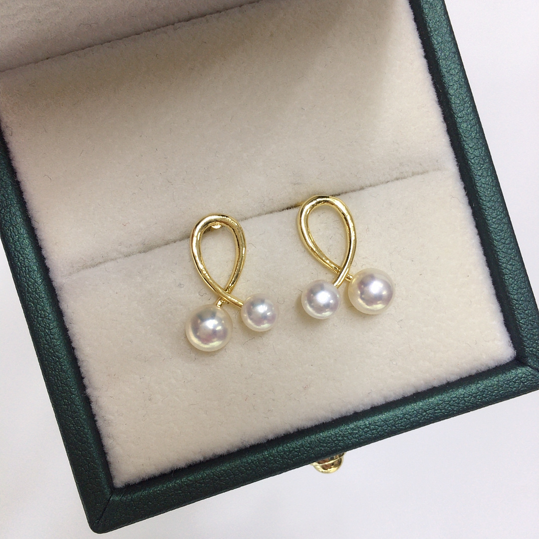天然淡水珍珠耳钉女精致多珠款简约小巧时尚珍珠耳环源头