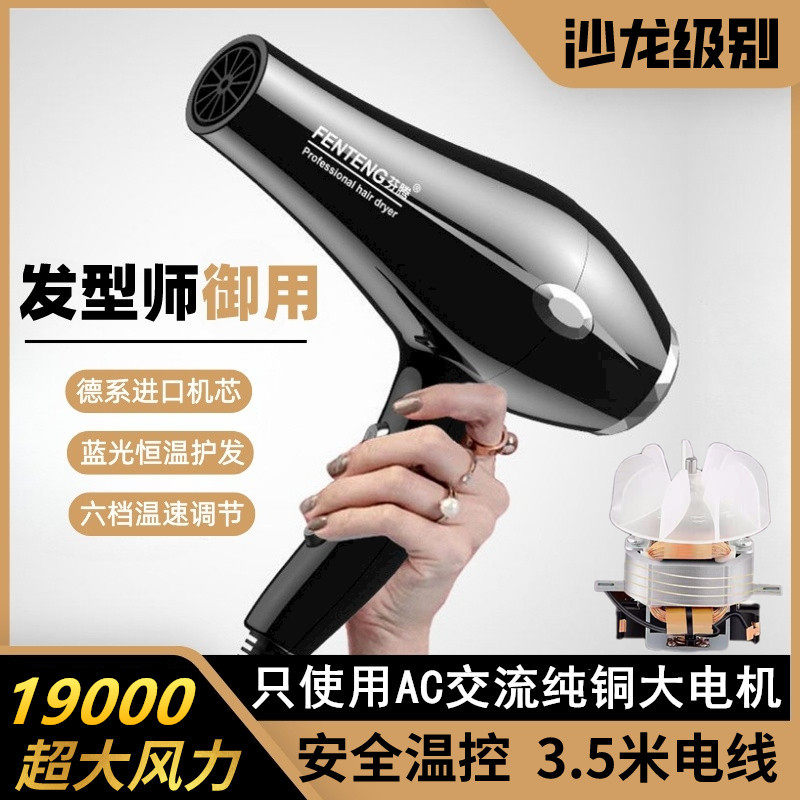速发电吹发机家用负离子护发大风力000w风型师大发店专用8000w理