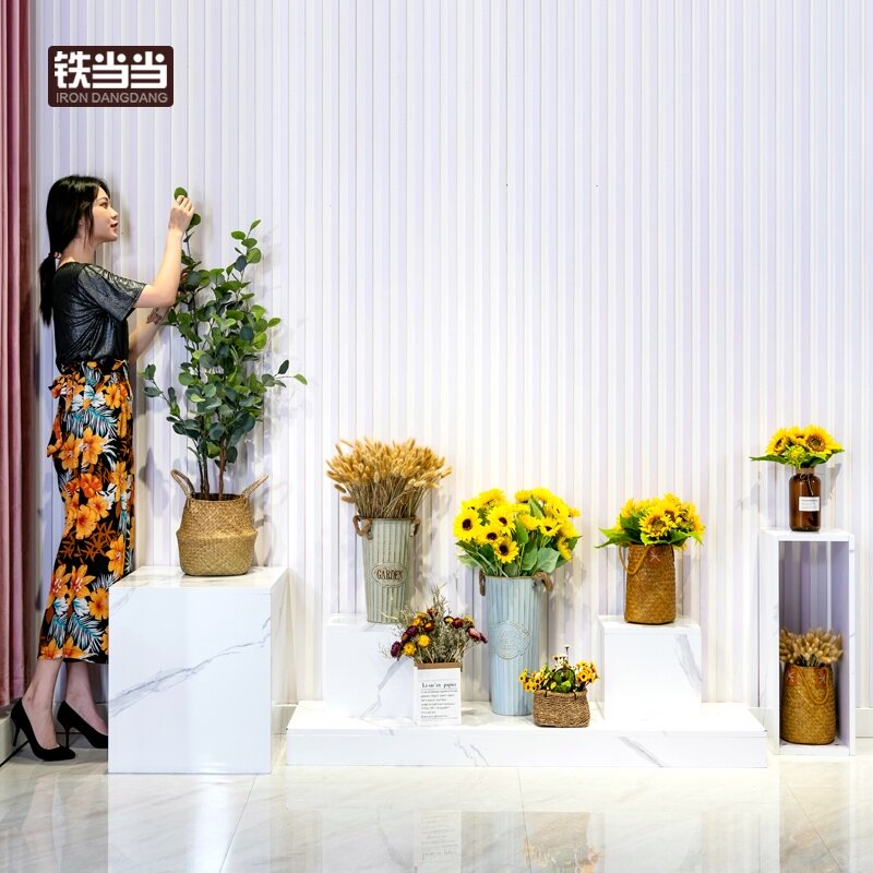 速发服装店橱窗装饰模特地台方形花台装饰品示设站摆件高低展摆台