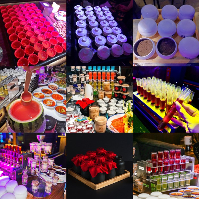 速发贰麻酒馆酒具二麻彩虹斗架酒茶倩鸡尾酒晕冰杯酒醉三仙试管杯