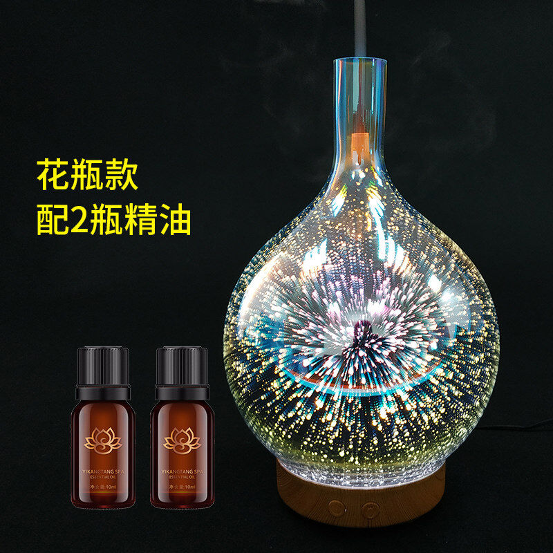 香薰灯灯浪漫香薰机香薰炉迷你加湿器插电卧室熏香炉电香炉花瓶款