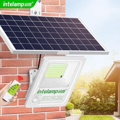 颖朗（Intelamp）太阳能灯感应互控投光灯家用庭院led户外防水新